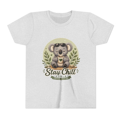 Stay Chill Koala Youth T-Shirt | Cute Kids Graphic Tee | Funny Animal Shirt for Boys Girls | Soft Children's Tee S–XL