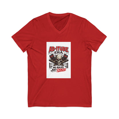 Ad‑itude Era Wrestling Tee – No Rules Just Chaos V‑Neck