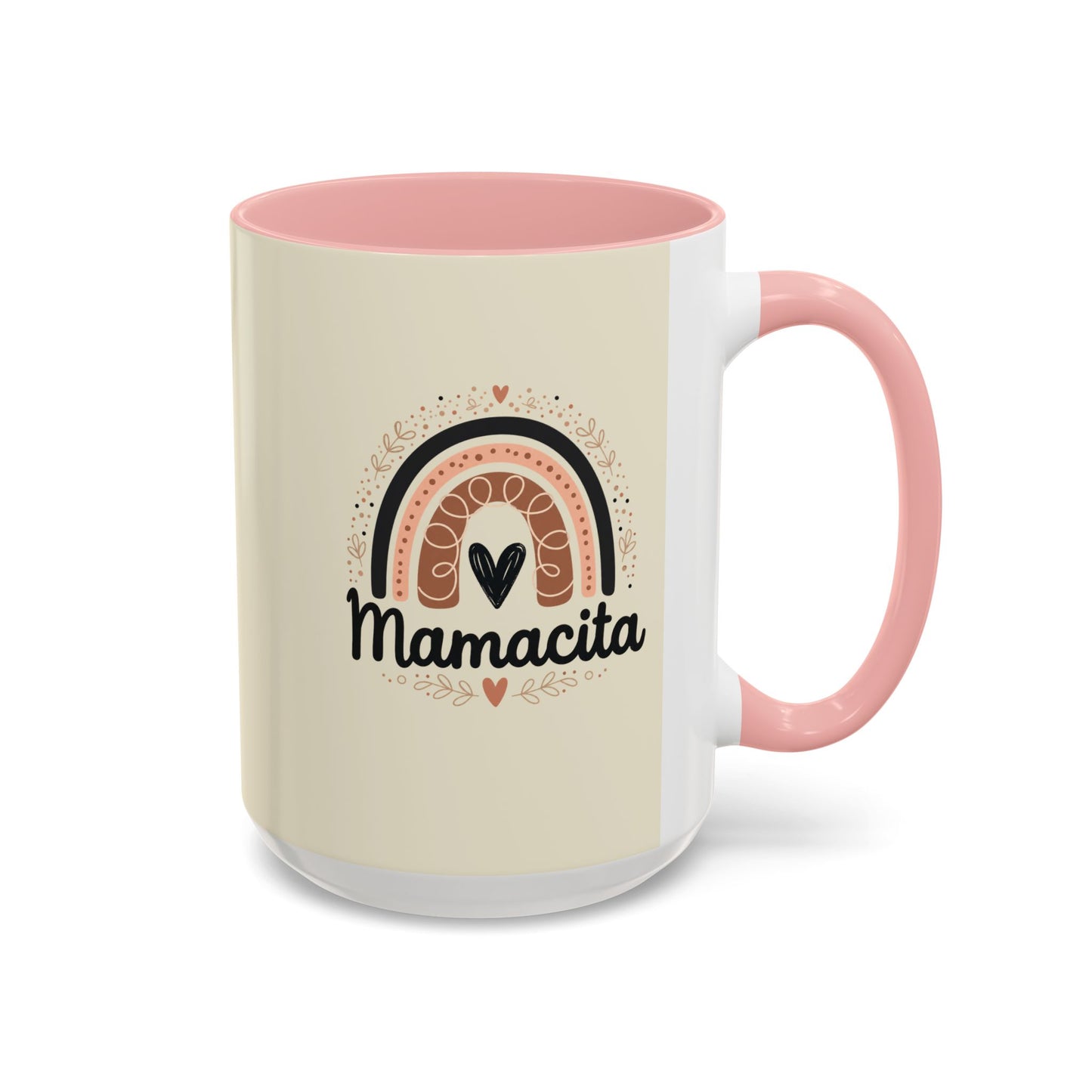 Mamacita Coffee Mug | Pink Rainbow Heart Accent Mug