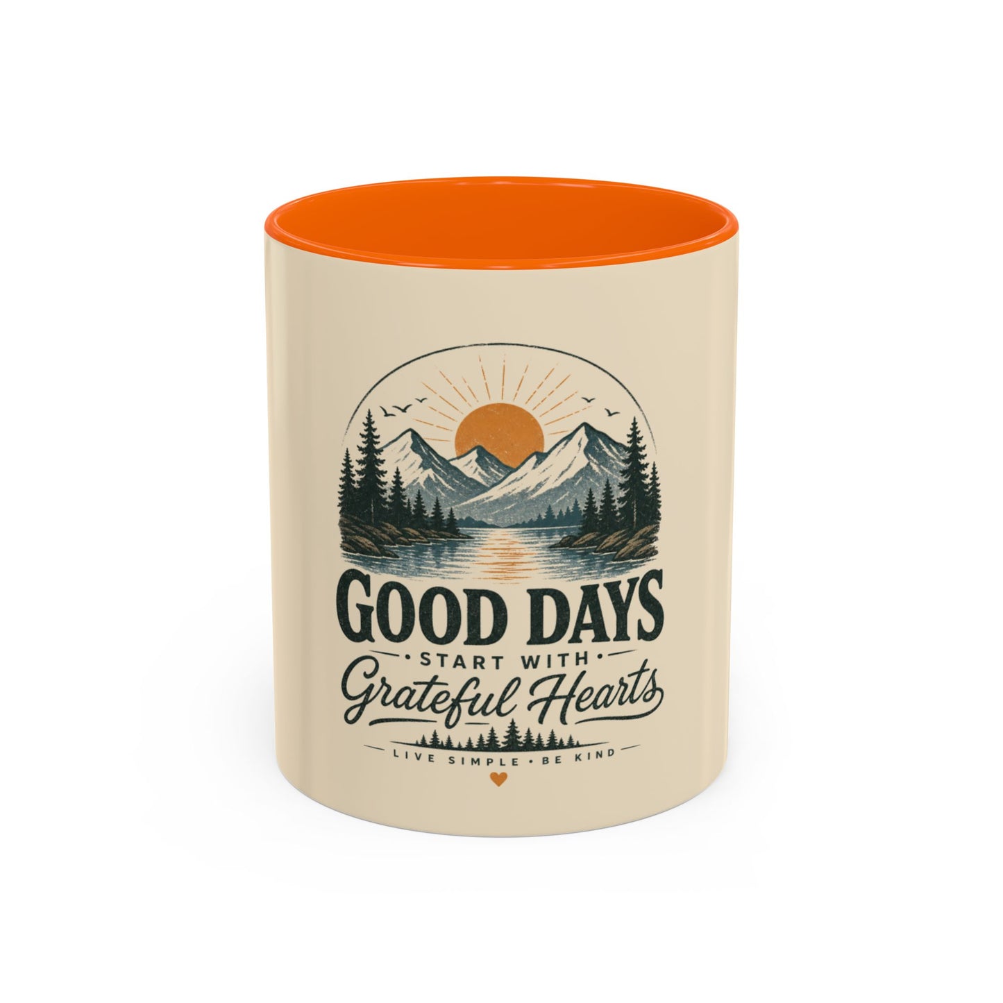 Mug - Good Days Start With Grateful Hearts Scenic Coffee Mug