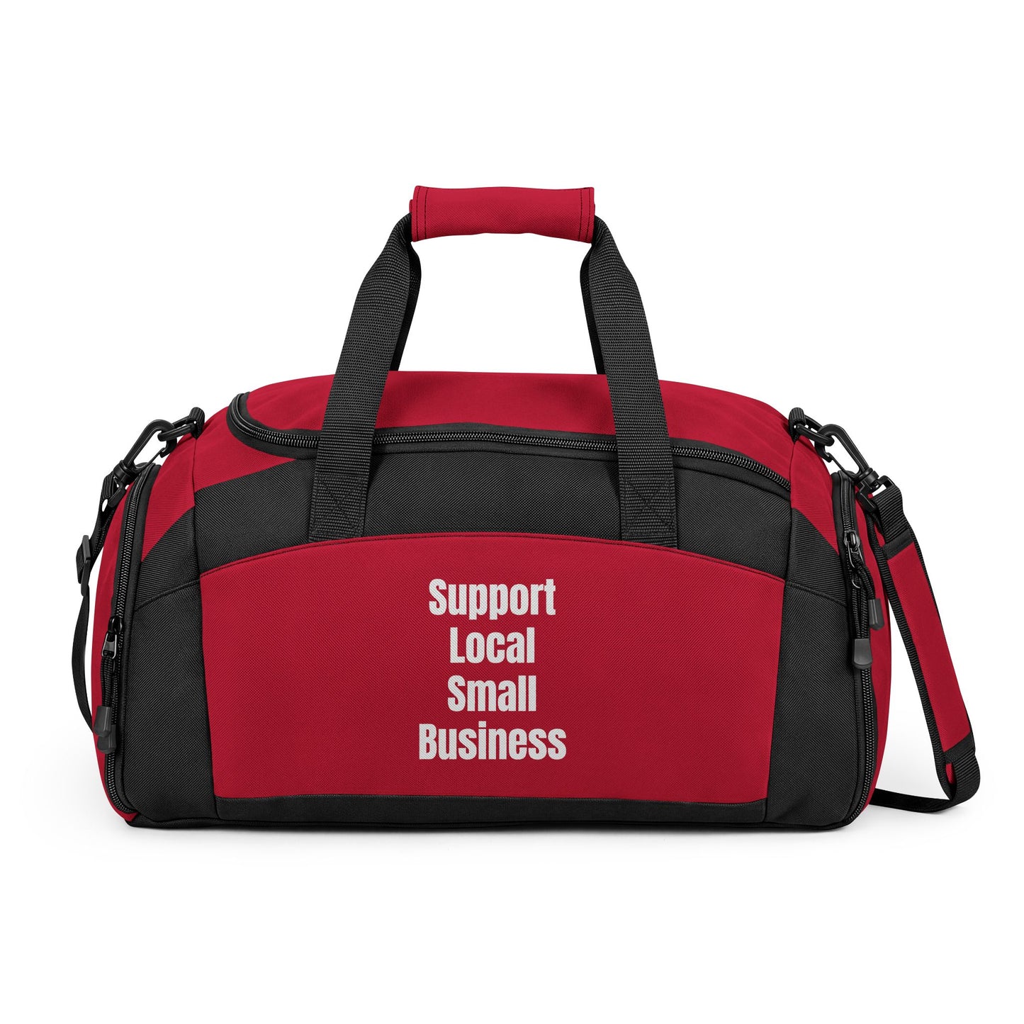 Support Local — Black Gym Duffel Bag