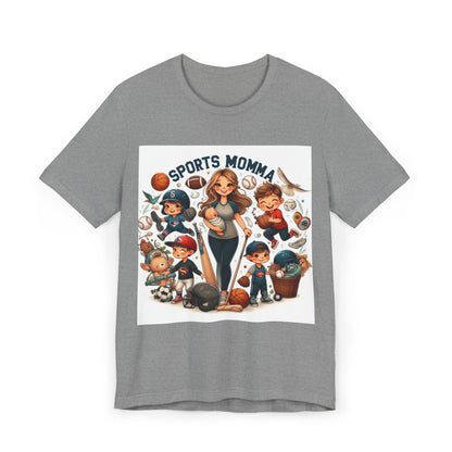 Sports Mom Unisex Jersey T-Shirt - Perfect Gift for Athletic Mothers