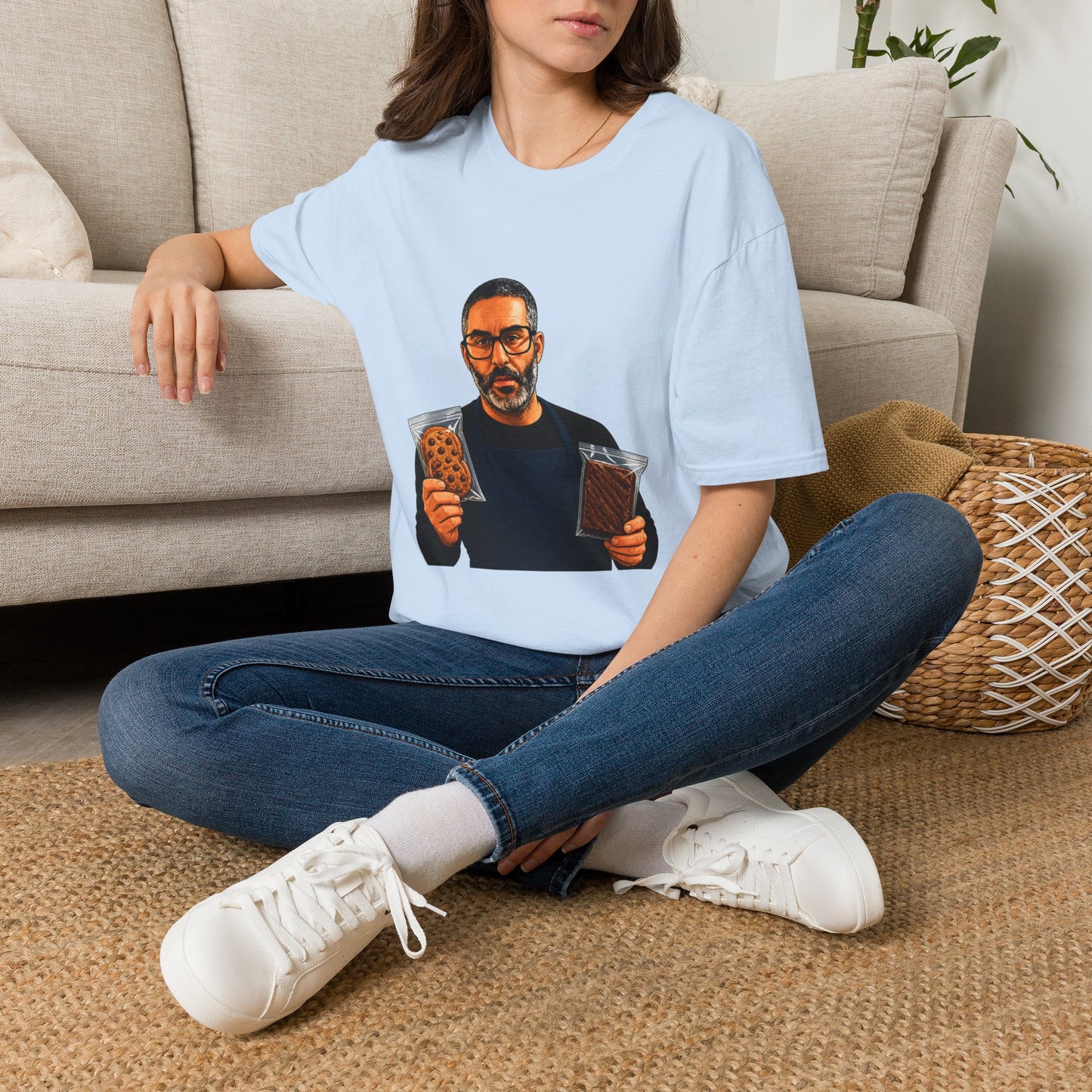 Money Man Graphic T-Shirt – Bold Wallet Portrait Tee for Men