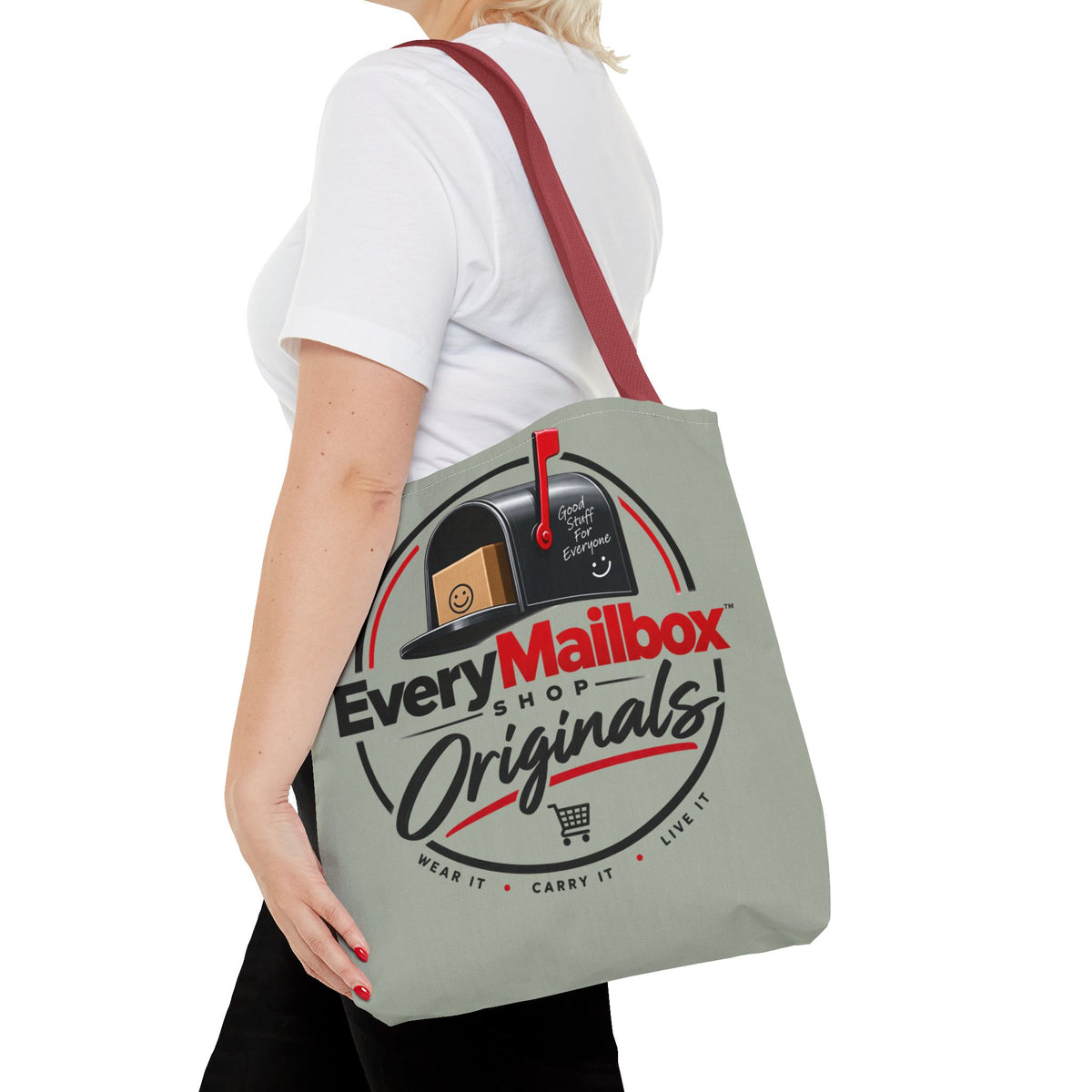 EveryMailbox Originals Logo Tote Bag – Mail Carrier & Delivery Enthusiast Canvas Tote