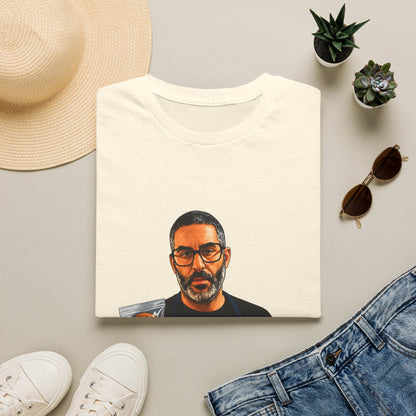 Money Man Graphic T-Shirt – Bold Wallet Portrait Tee for Men