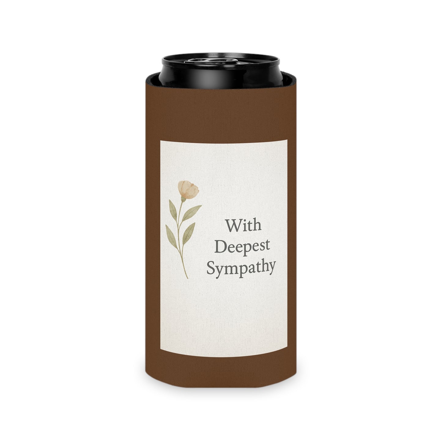 With Deepest Sympathy Can Cooler – Memorial Gift Keepsake