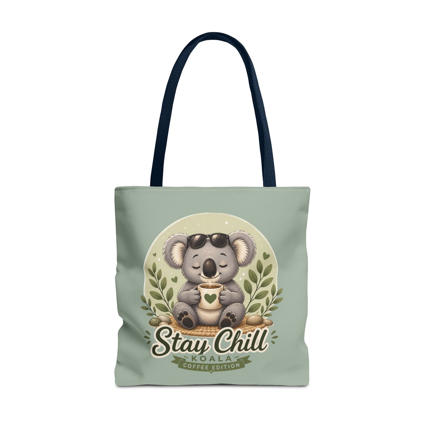 Stay Chill Koala Tote Bag | Cute Relaxing Animal AOP Tote | Eco-Friendly Canvas Tote Bag | Funny Koala Gift Idea for Animal Lovers