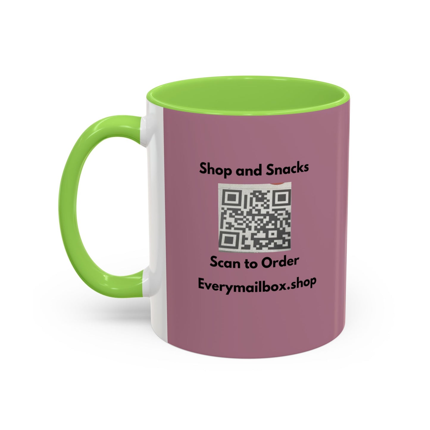 Shop & Snacks QR Code Coffee Mug | Custom Color 11oz & 15oz | Northeast Philly