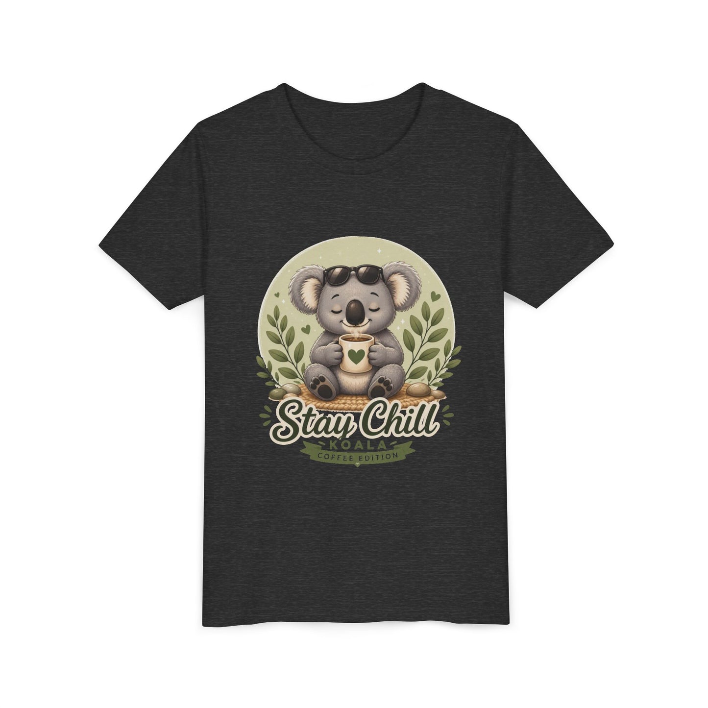 Stay Chill Koala Youth T-Shirt | Cute Kids Graphic Tee | Funny Animal Shirt for Boys Girls | Soft Children's Tee S–XL