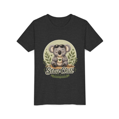 Stay Chill Koala Youth T-Shirt | Cute Kids Graphic Tee | Funny Animal Shirt for Boys Girls | Soft Children's Tee S–XL