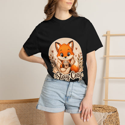 Stay Cozy Fox T-Shirt | Cute Autumn Woodland Graphic Tee