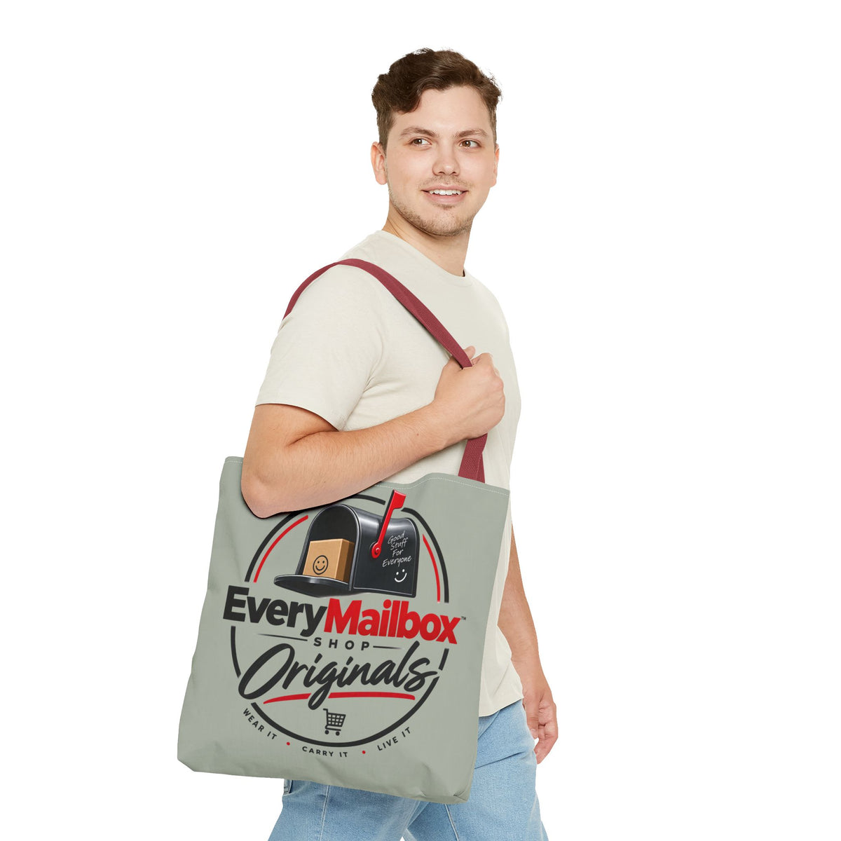 EveryMailbox Originals Logo Tote Bag – Mail Carrier & Delivery Enthusiast Canvas Tote