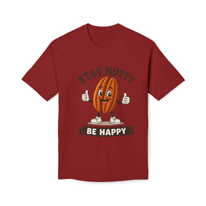 Stay Nutty Be Happy T-Shirt — Funny Pecan Cartoon Tee