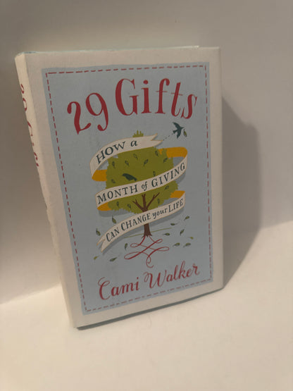 29 Gifts by Cami Walker book cover – tree with red ribbon – guide to emotional healing, generosity, and spiritual growth through daily acts of giving