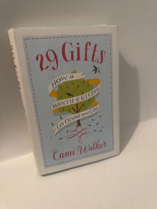 29 Gifts by Cami Walker book cover – tree with red ribbon – guide to emotional healing, generosity, and spiritual growth through daily acts of giving