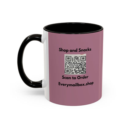 Shop & Snacks QR Code Coffee Mug | Custom Color 11oz & 15oz | Northeast Philly