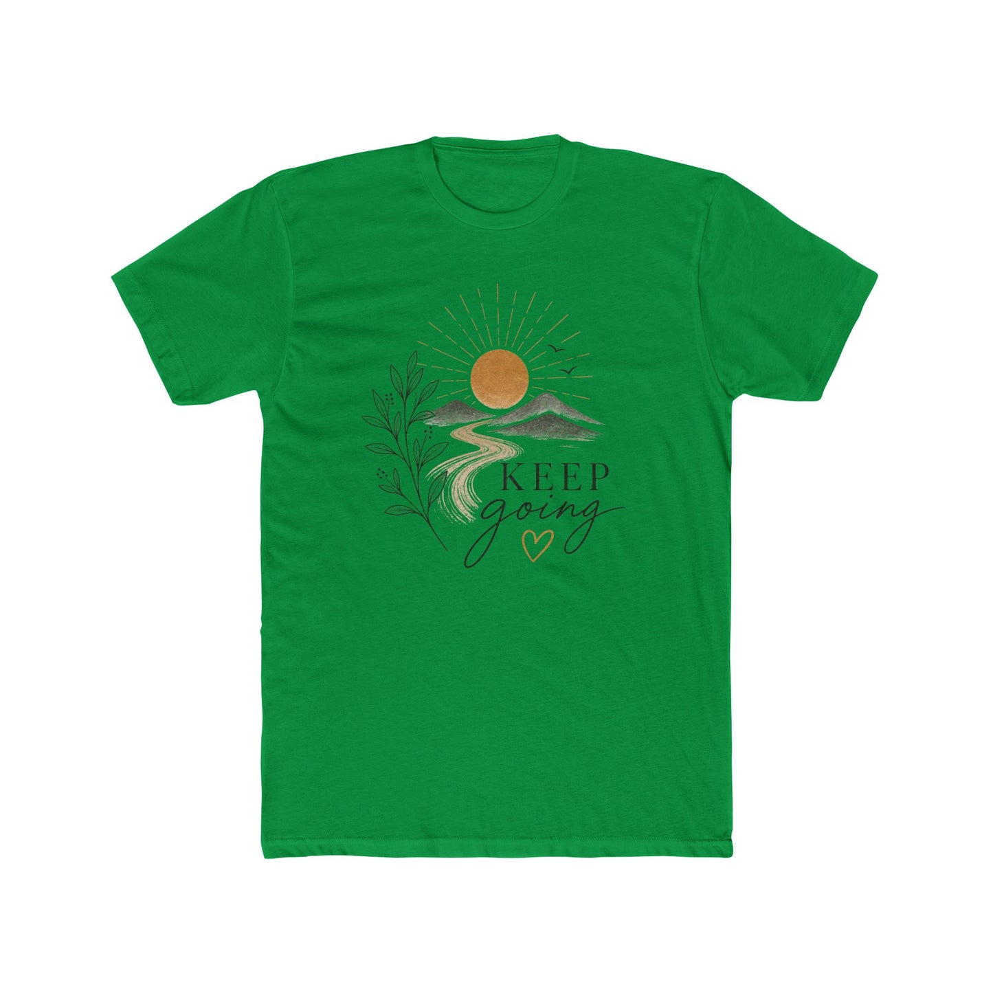 Keep Going Tee — Inspirational Mountain Sun Graphic T-Shirt | XS–4XL