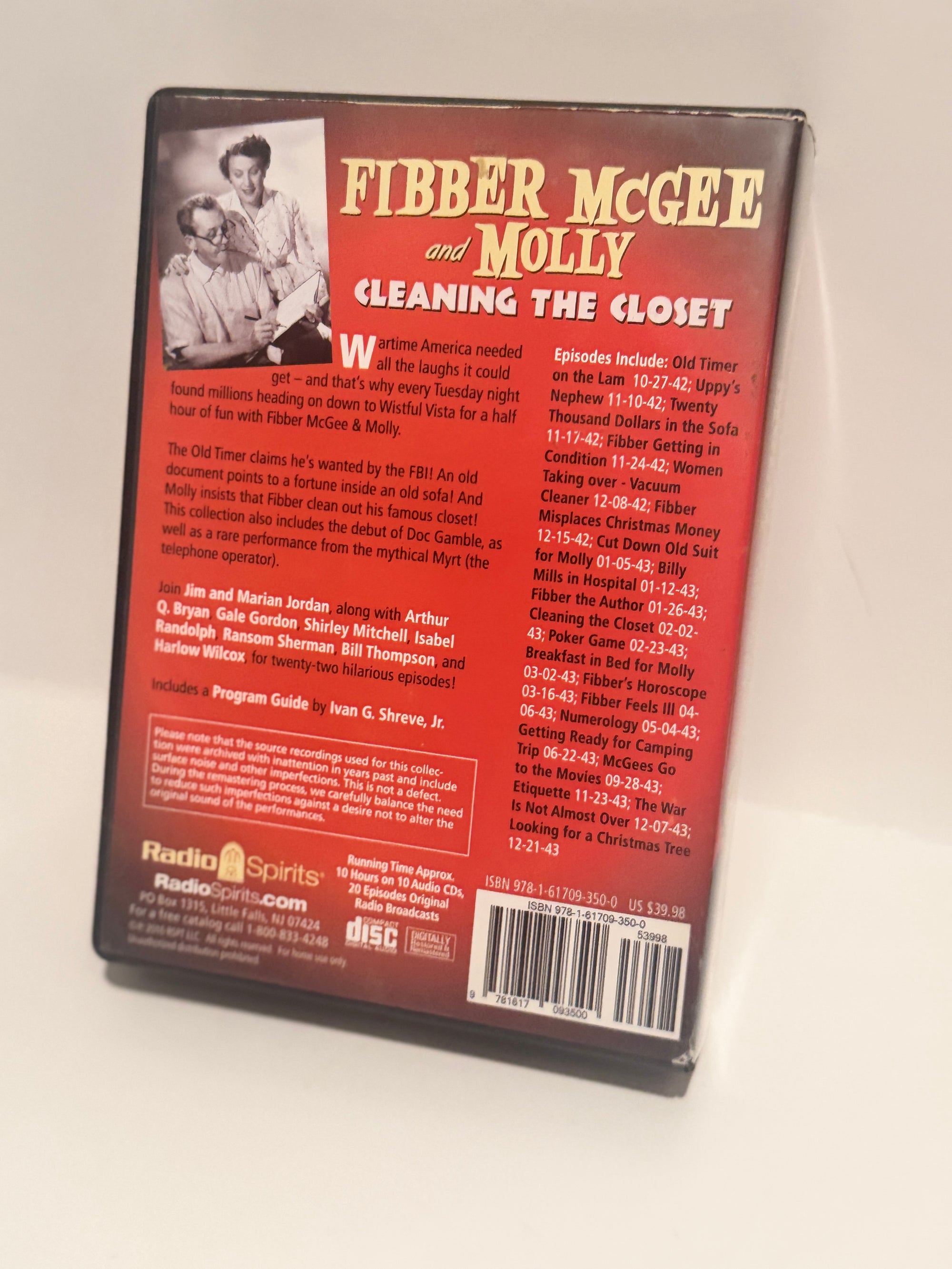 Fibber McGee & Molly: Classic Radio Comedy – 10-CD Collector Set