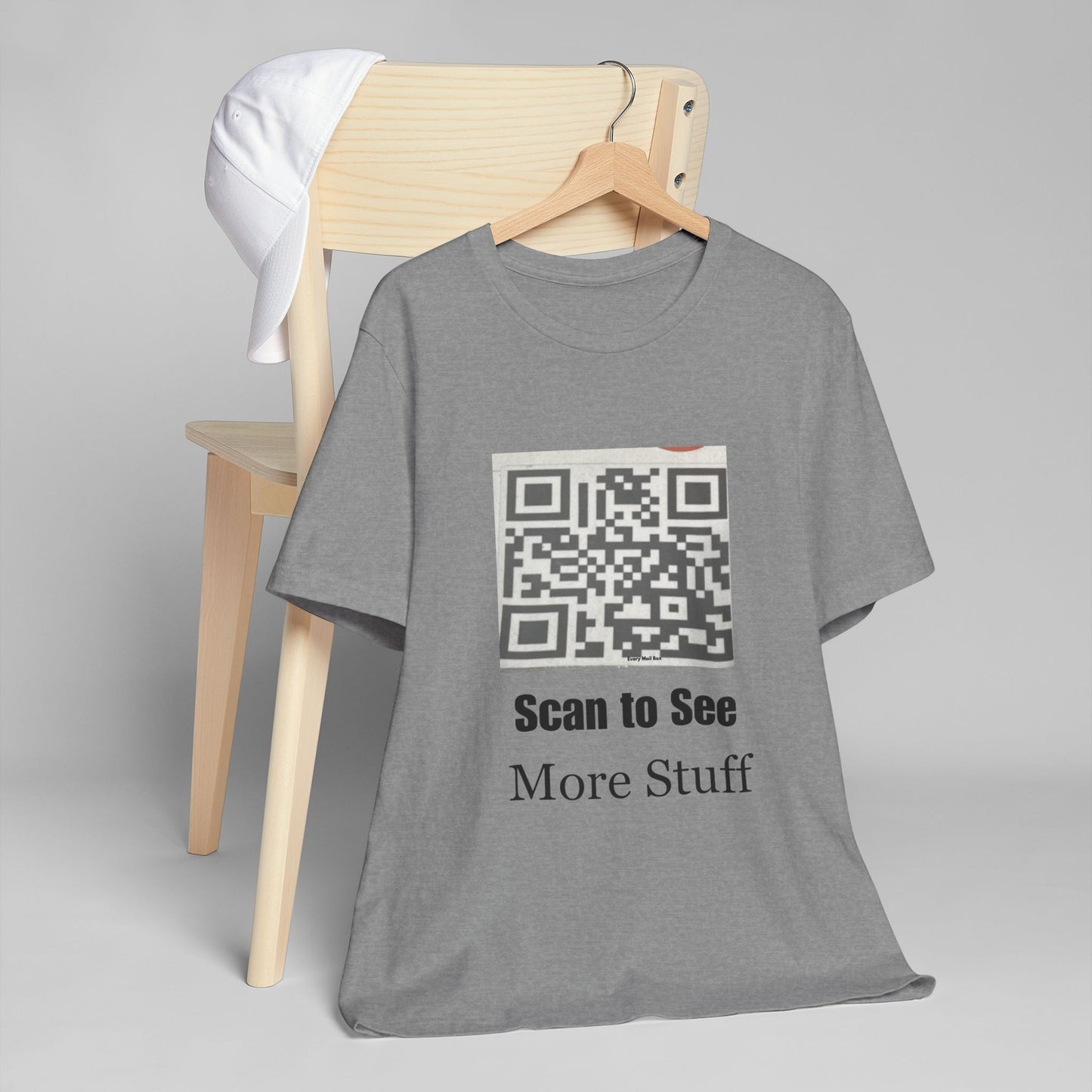 Scan to See More Stuff QR Code Graphic Tee Unisex Shirt