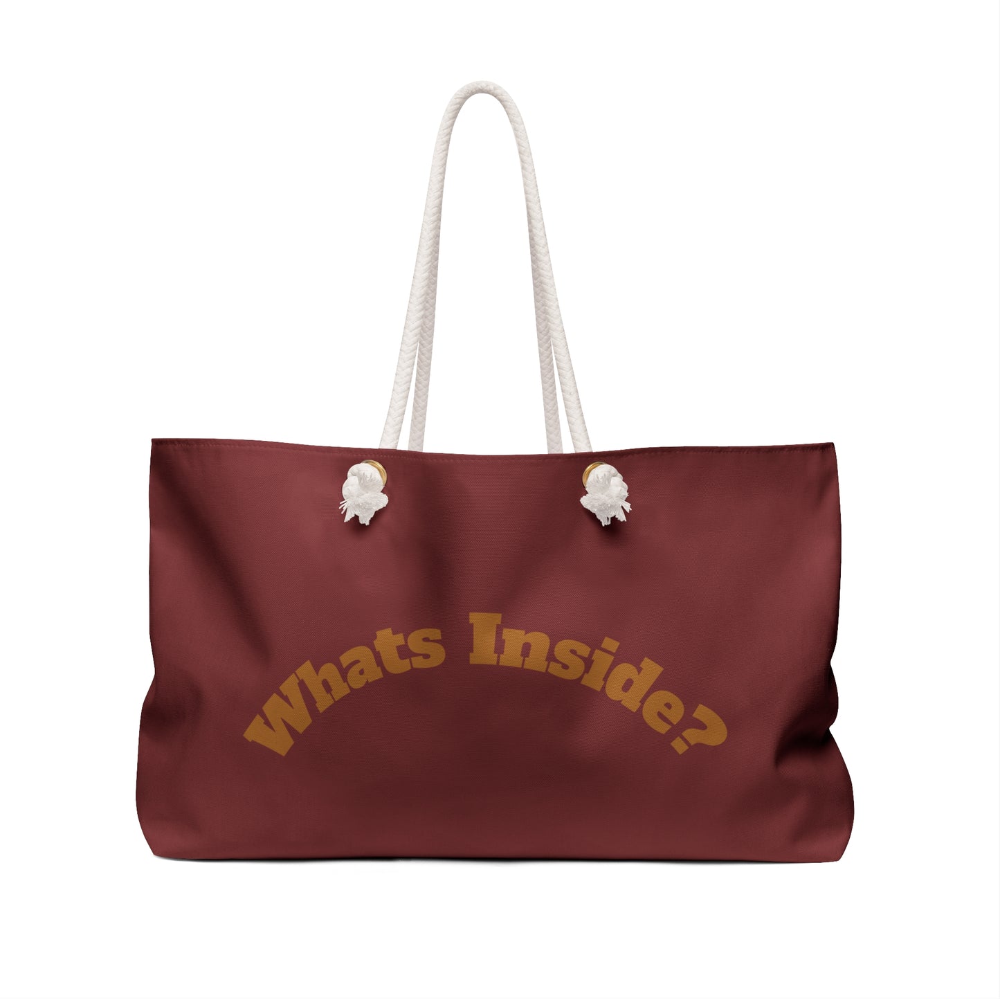EveryMailbox Weekender Tote – Curious What’s Inside Travel Bag