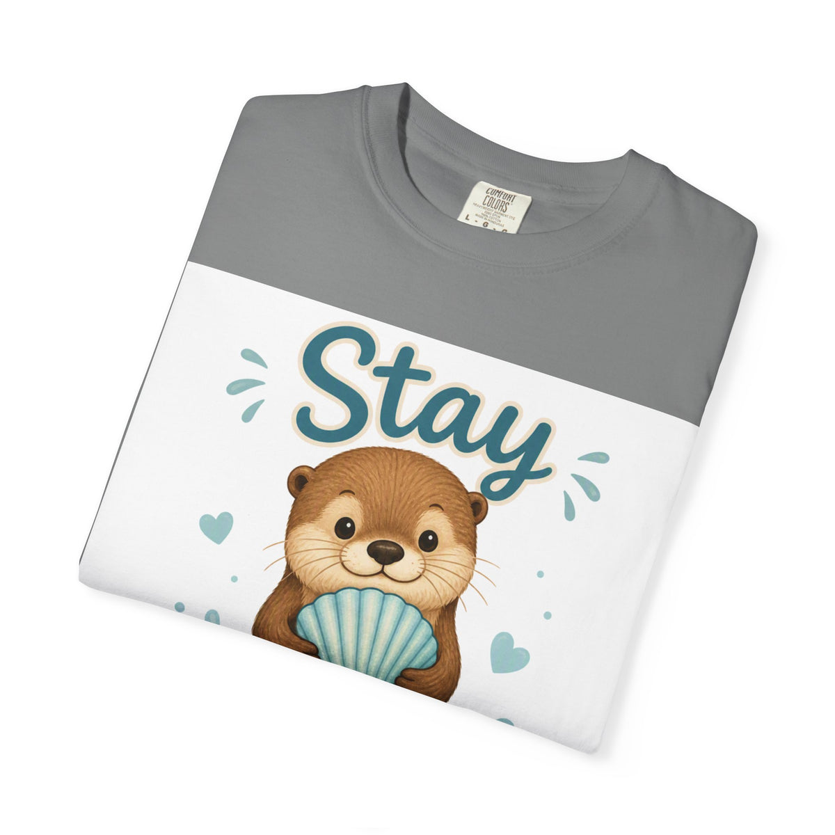 Stay Pawsitive Otter T-Shirt – Cute Animal Graphic Tee