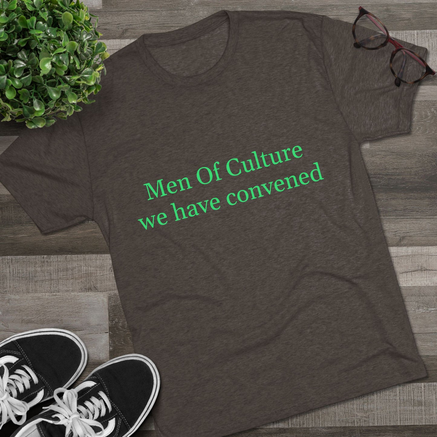 Men of Culture Tri‑Blend Tee with Fast Delivery