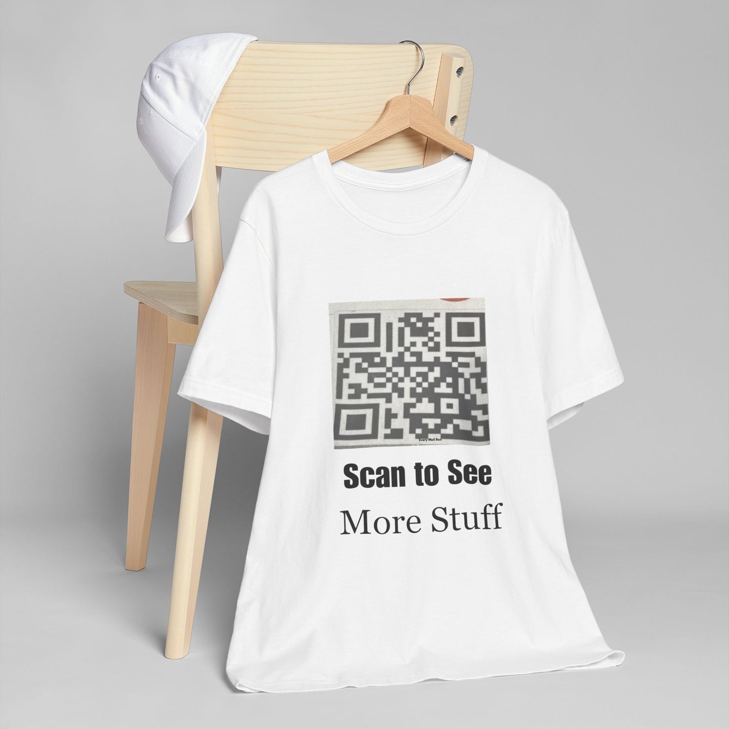 Scan to See More Stuff QR Code Graphic Tee Unisex Shirt