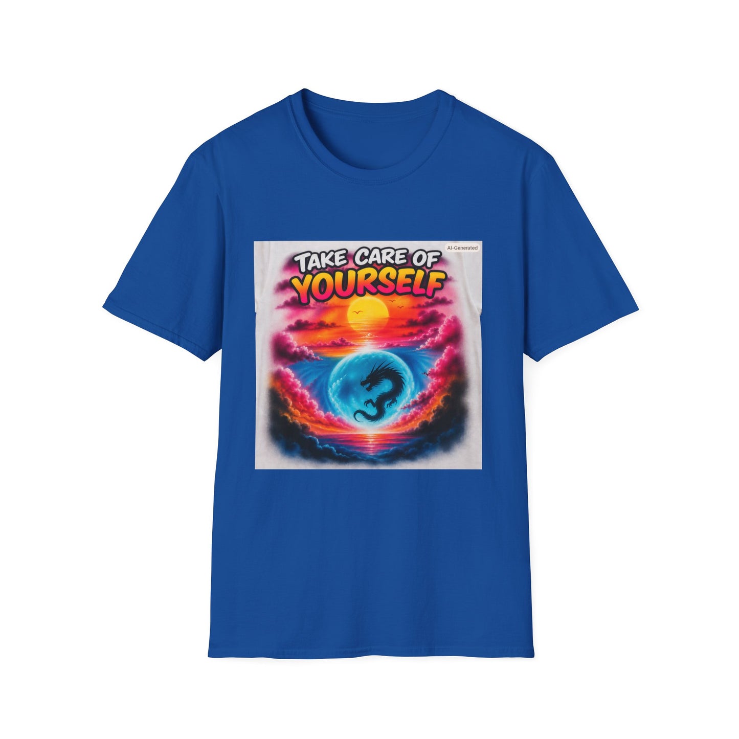 Take Care of Yourself T-Shirt — Self-Care Sunset Graphic Tee