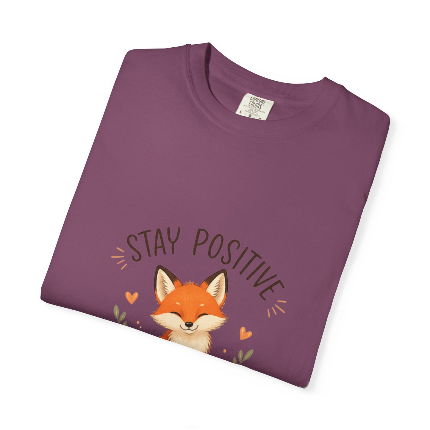 Fox Graphic T-Shirt — "Good Things Take Time" Stay Positive Inspirational Tee