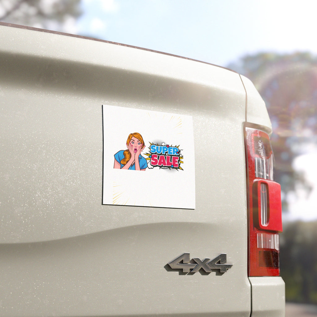 Woman super sale Car Magnets