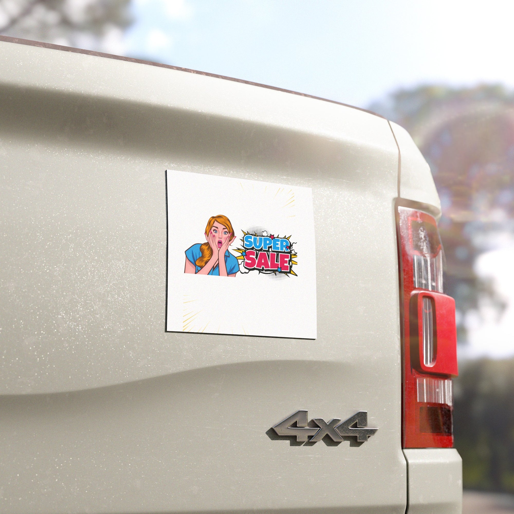 Woman super sale Car Magnets