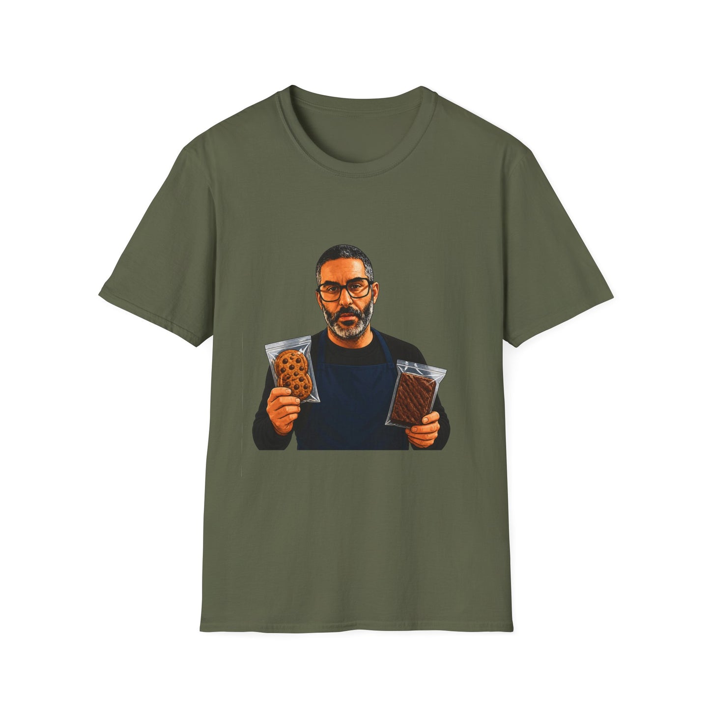 Money Man Graphic T-Shirt – Bold Wallet Portrait Tee for Men