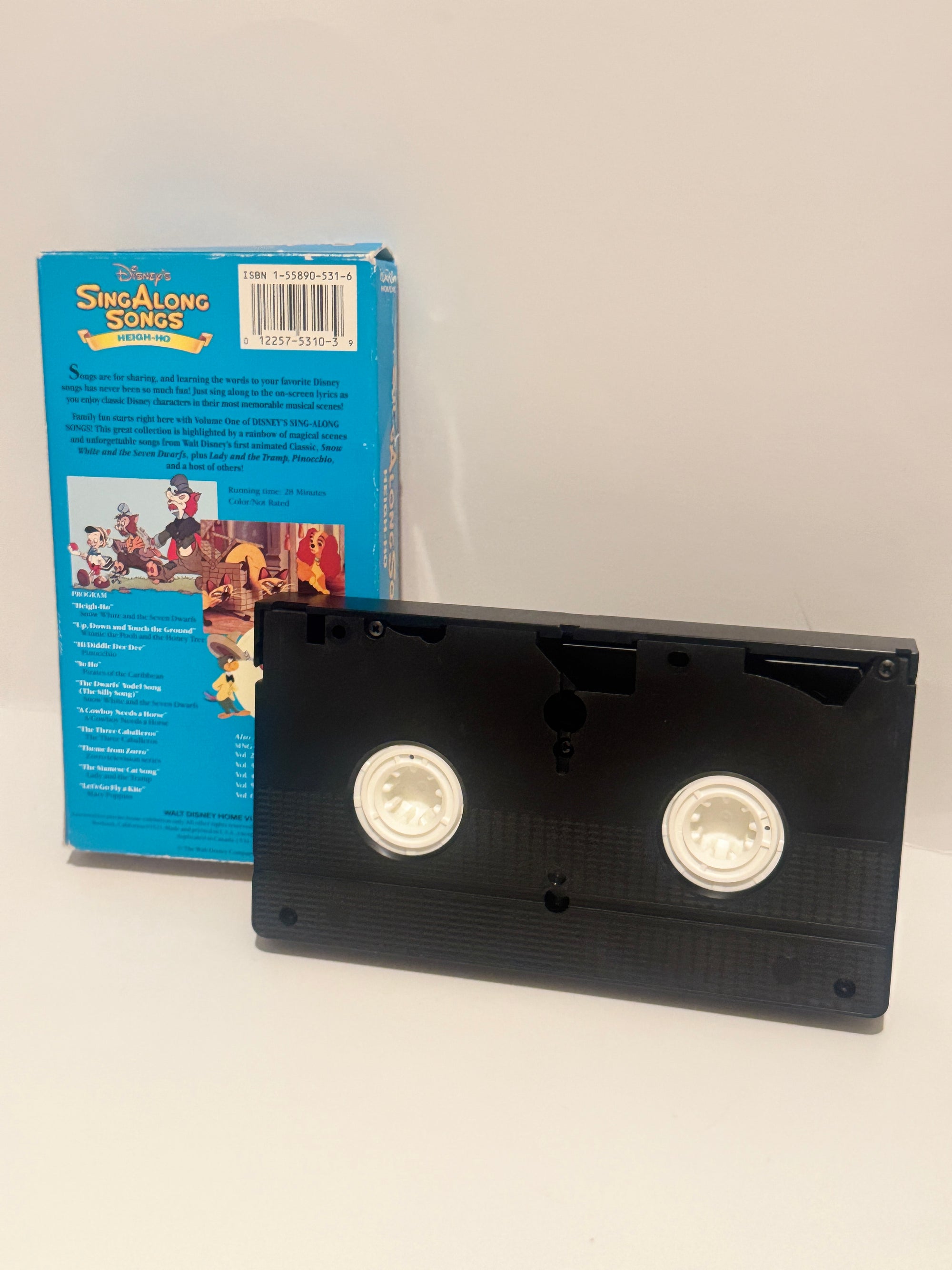 Disney Sing Along Songs Heigh Ho 1987 VHS Tape Classic Kids Music