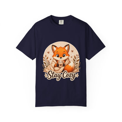 Stay Cozy Fox T-Shirt | Cute Autumn Woodland Graphic Tee
