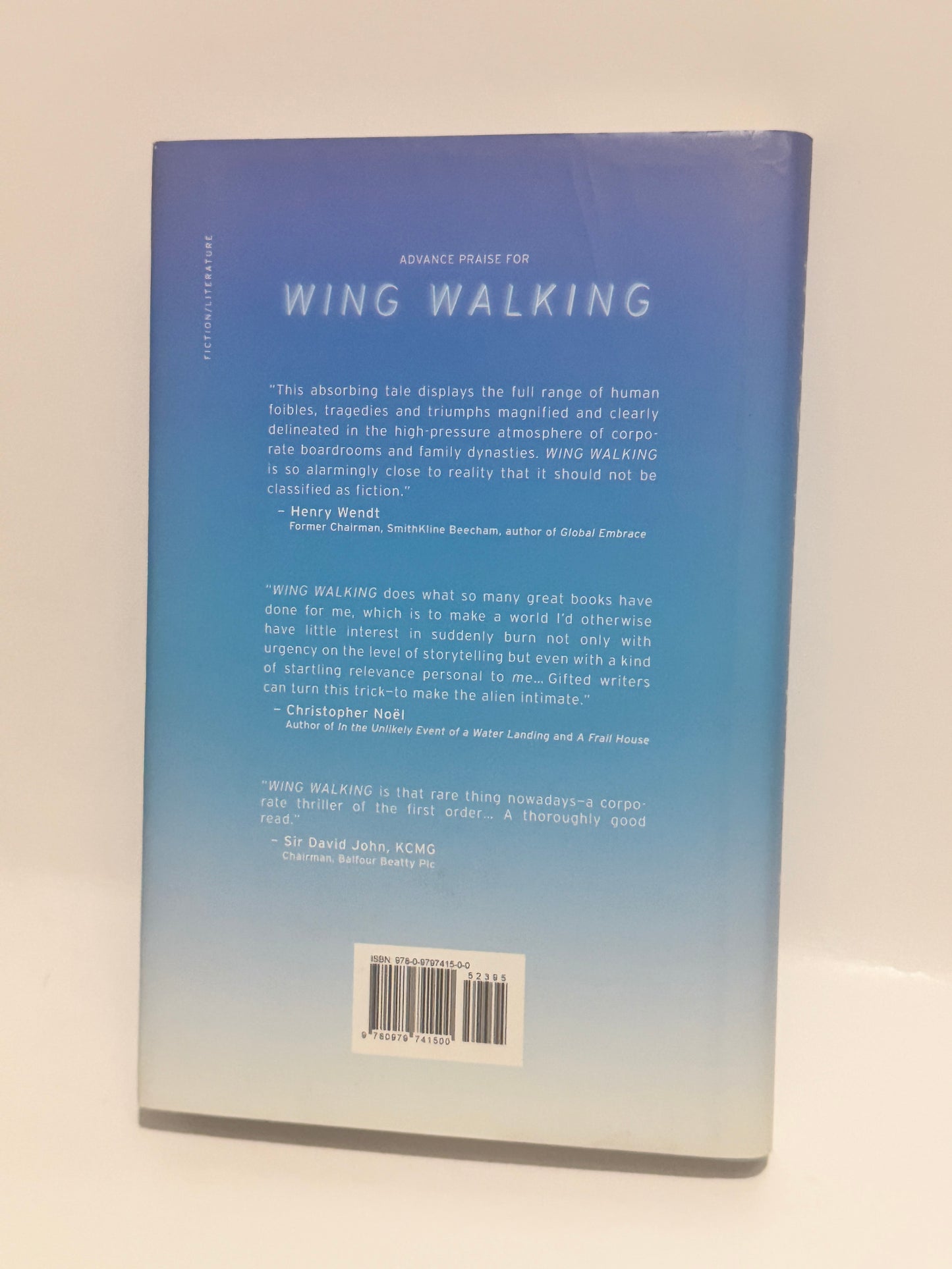 Wing Walking: A Novel by Harry Groome - Hardcover | Suspense and Corporate Intrigue