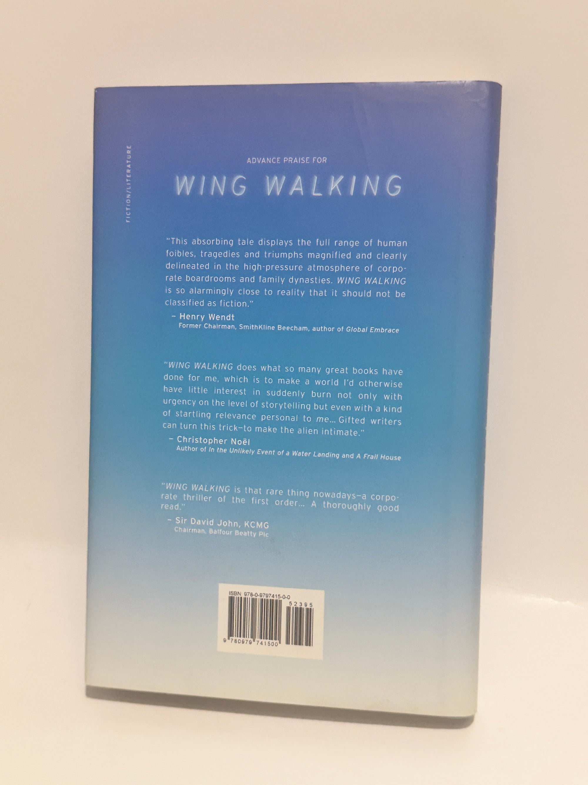 Wing Walking: A Novel by Harry Groome - Hardcover | Suspense and Corporate Intrigue