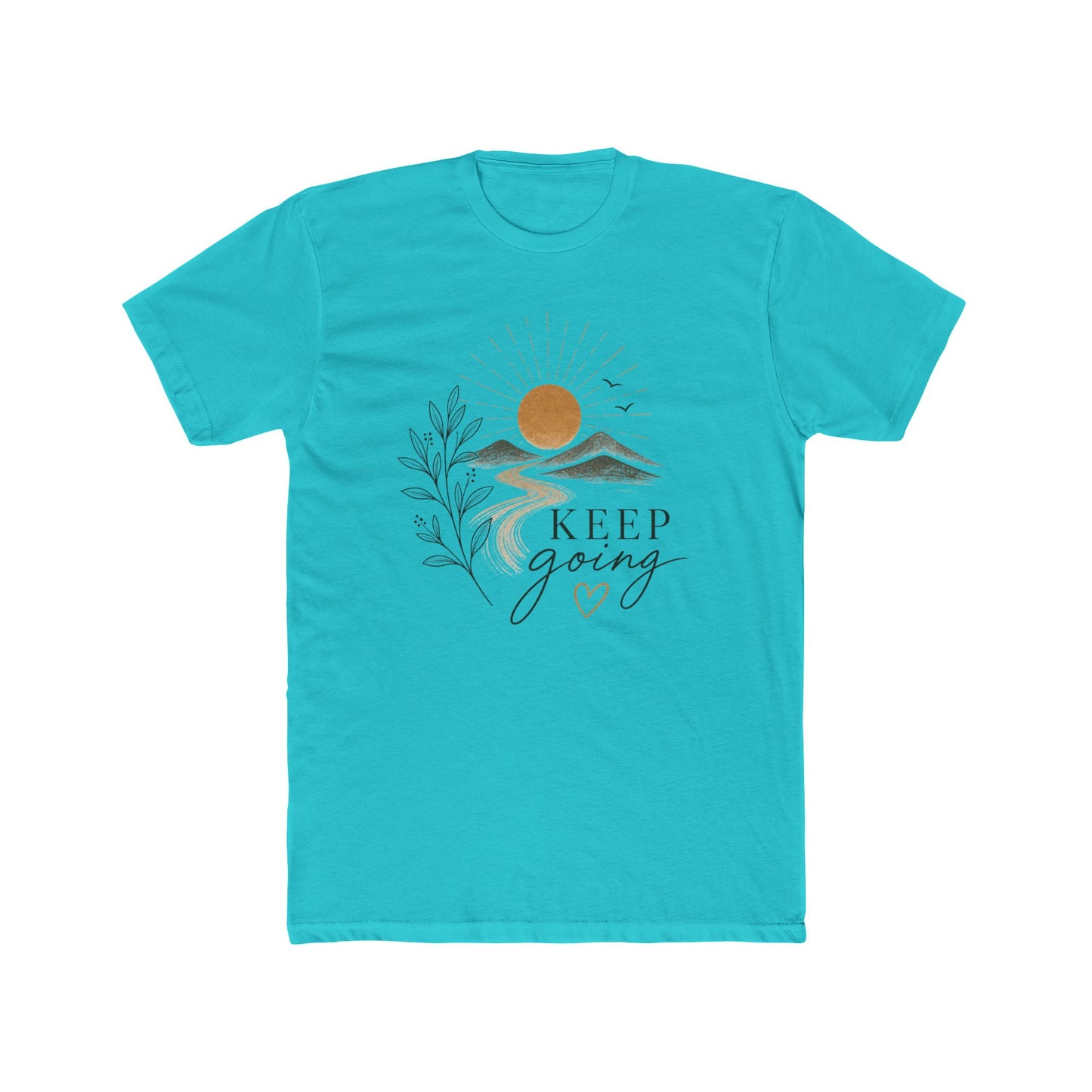 Keep Going Tee — Inspirational Mountain Sun Graphic T-Shirt | XS–4XL