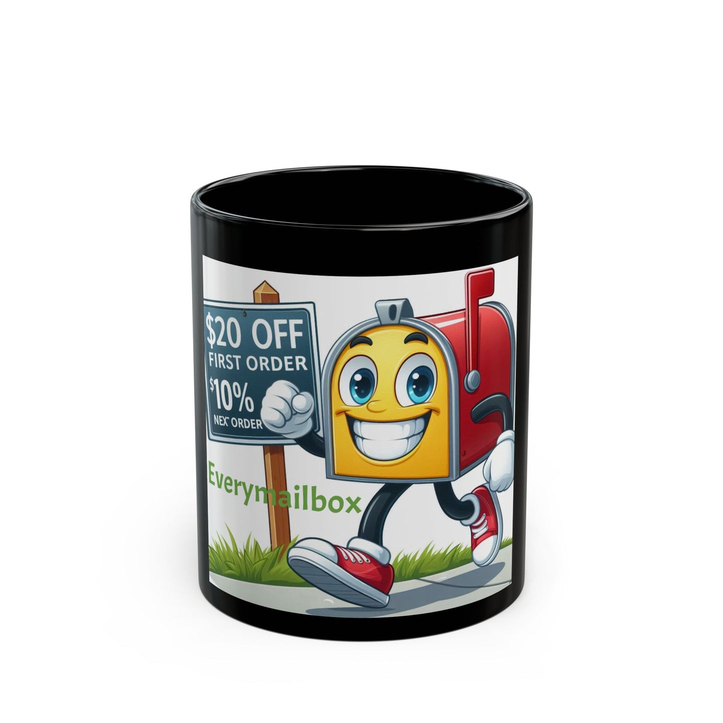 Mug Funny Mailbox with Promo for Savings