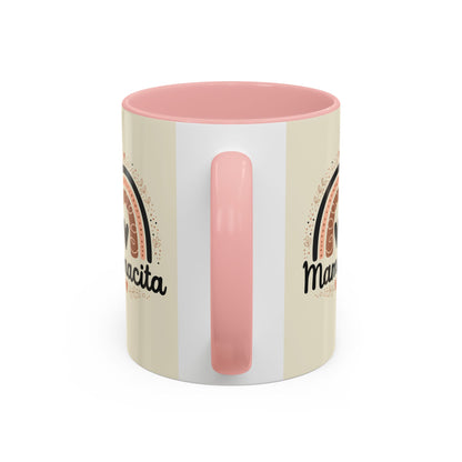 Mamacita Coffee Mug | Pink Rainbow Heart Accent Mug