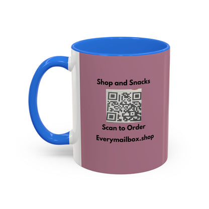 Shop & Snacks QR Code Coffee Mug | Custom Color 11oz & 15oz | Northeast Philly