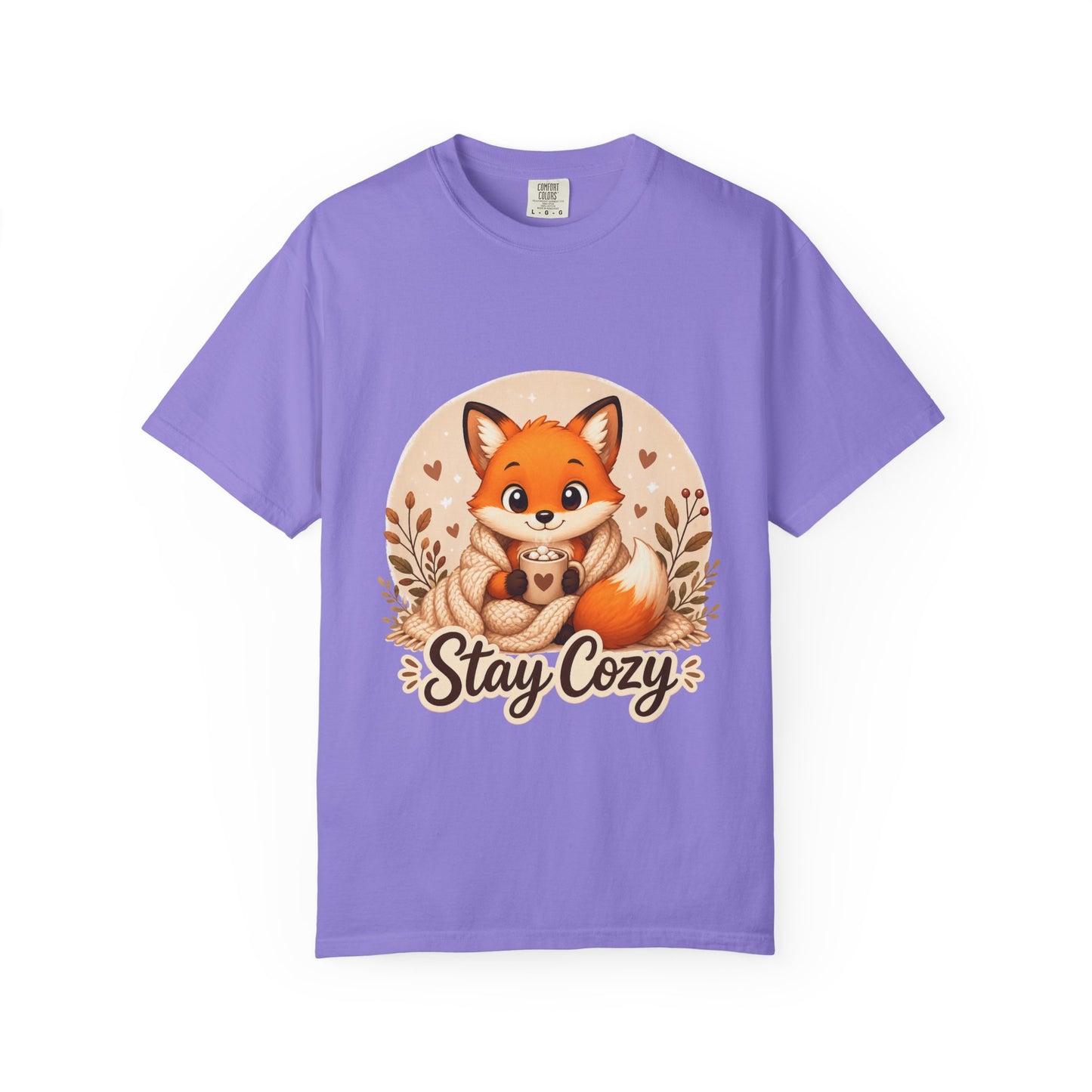 Stay Cozy Fox T-Shirt | Cute Autumn Woodland Graphic Tee