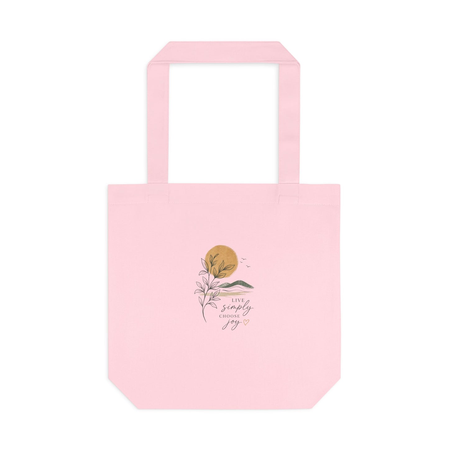 Sunset Botanical Tote Bag — 'You Are My Sunshine' Custom Cotton Tote