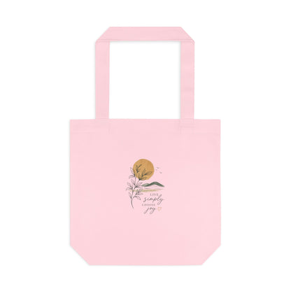 Sunset Botanical Tote Bag — 'You Are My Sunshine' Custom Cotton Tote