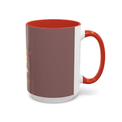 Stay Positive Fox Coffee Mug – 'Good Things Take Time' Inspirational Accent Mug