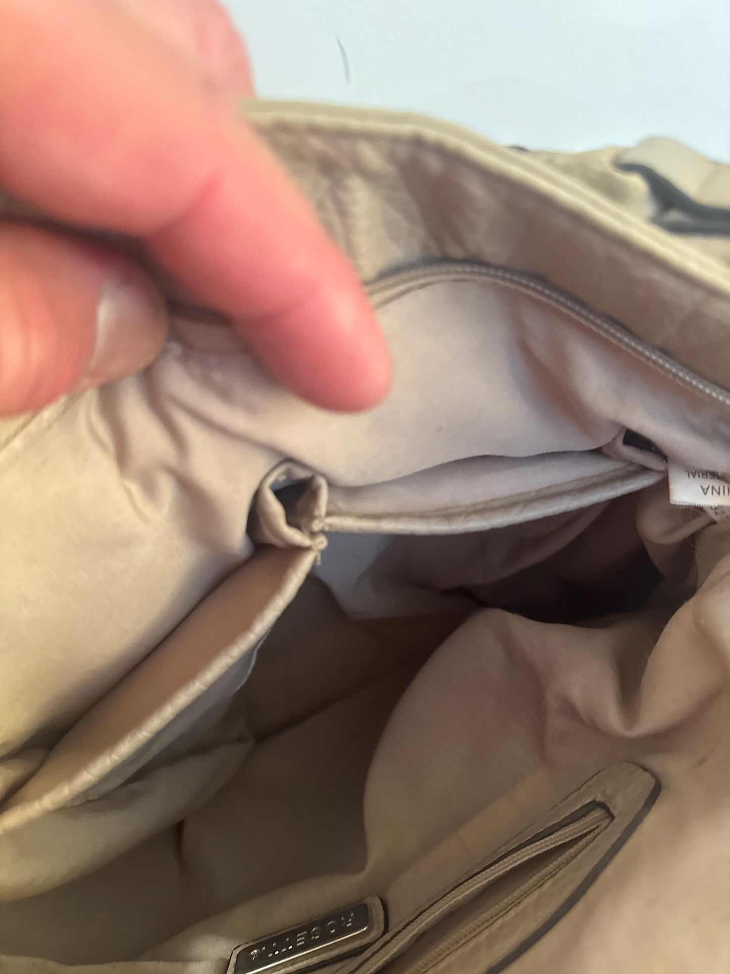 Rosetti Beige Leather Handbag – Upgrade Your Everyday Look