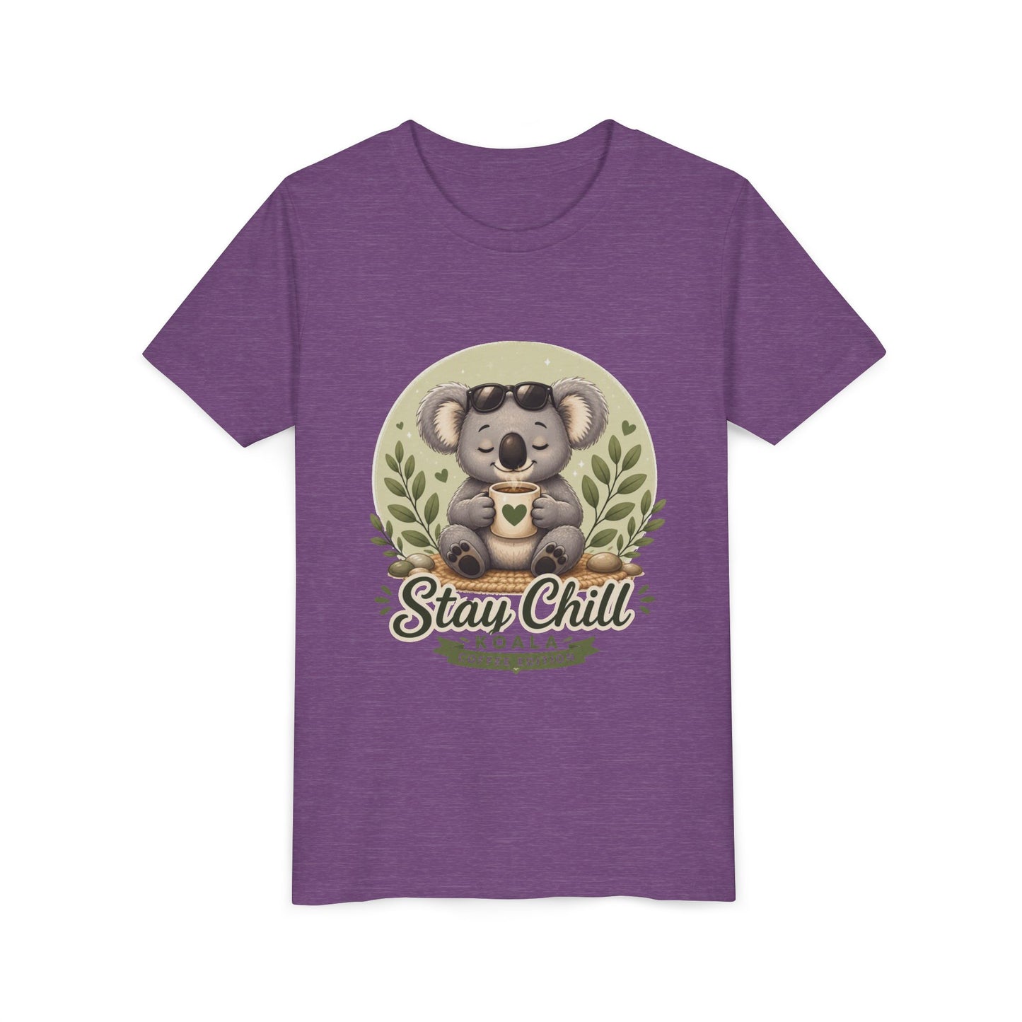 Stay Chill Koala Youth T-Shirt | Cute Kids Graphic Tee | Funny Animal Shirt for Boys Girls | Soft Children's Tee S–XL