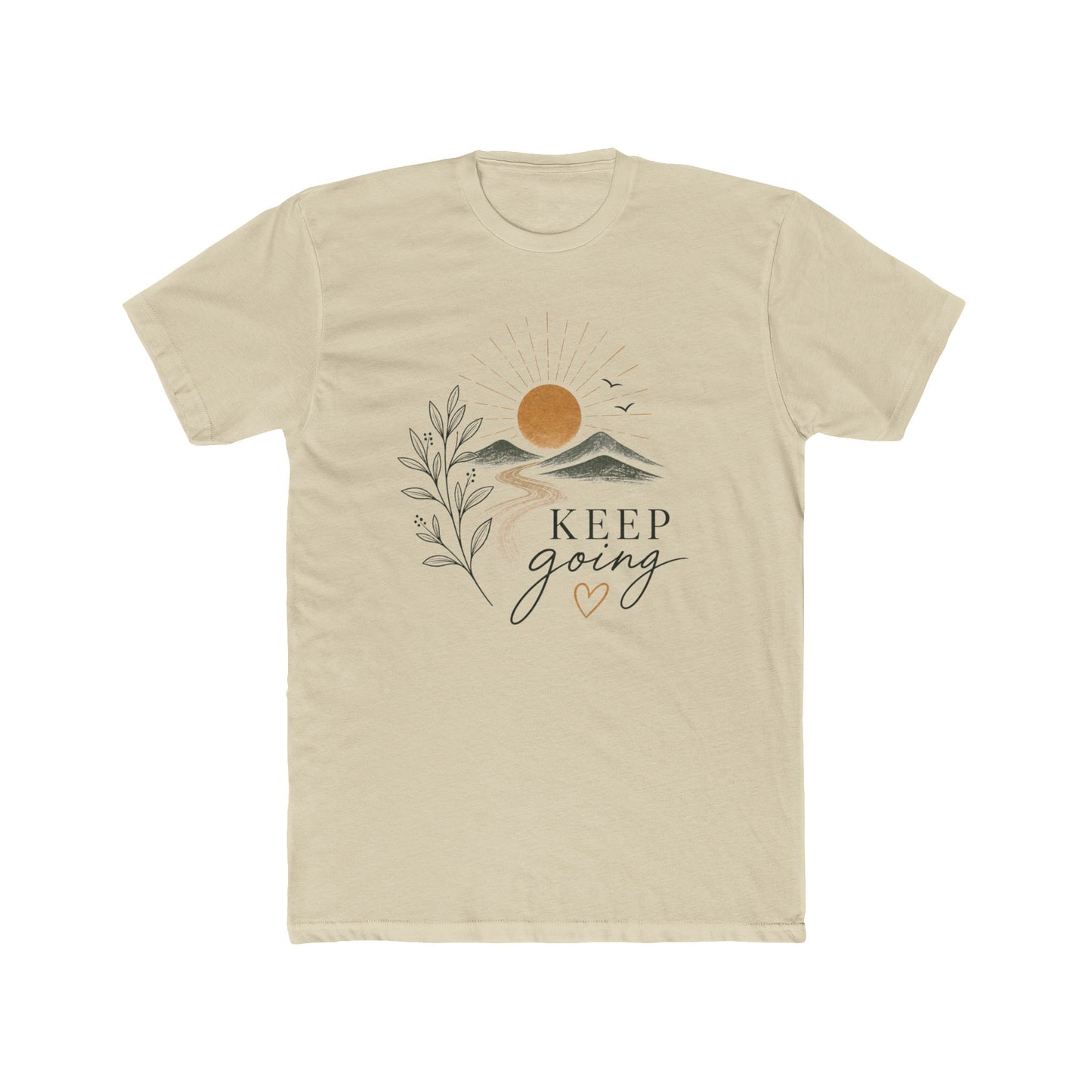 Keep Going Tee — Inspirational Mountain Sun Graphic T-Shirt | XS–4XL