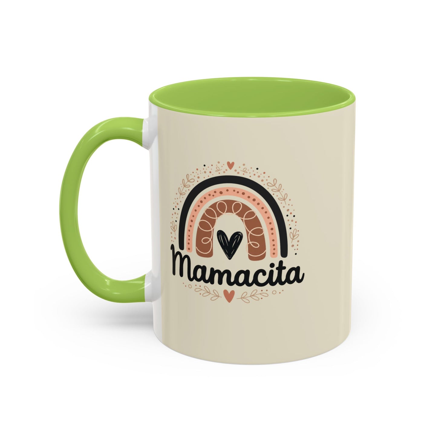 Mamacita Coffee Mug | Pink Rainbow Heart Accent Mug