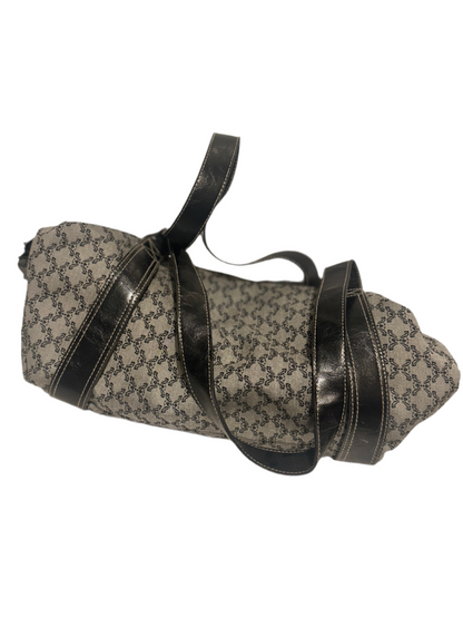 Rosetti Gray Pocketbook with Chic Black Straps and Matching Pouch