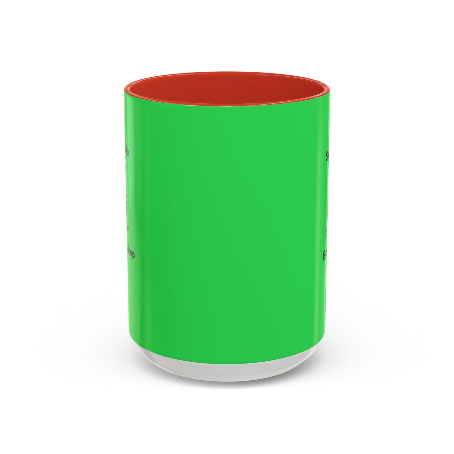 Accent Coffee Mug — 'Shop and Snacks' QR Code Promotional Coffee Mug (11/15 oz)